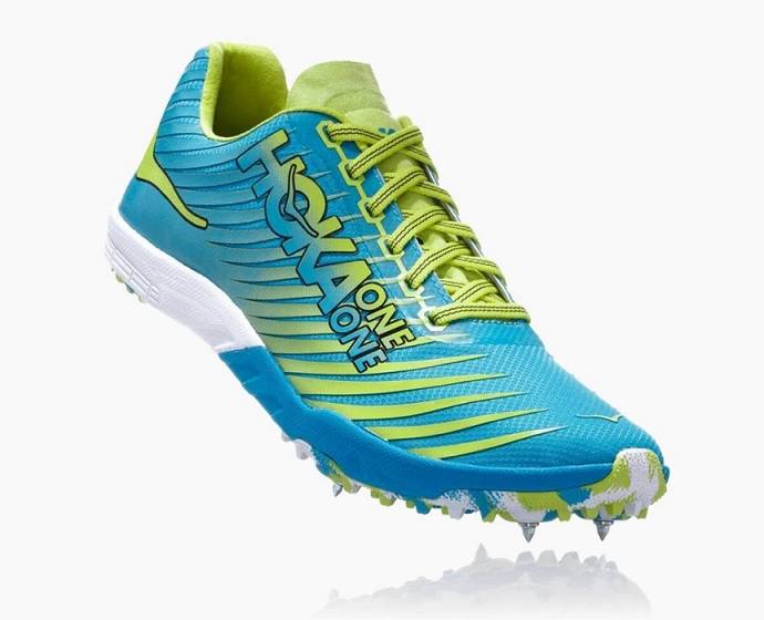 Hoka EVO XC Spike Spikskor Dam Blå Gröna | Sverige-9487130
