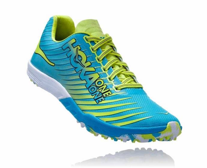 Hoka EVO XC Spikeless Spikskor Dam Blå Gröna | Sverige-8654107