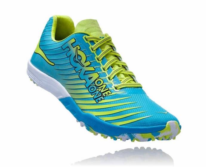 Hoka EVO XC Spikeless Spikskor Herr Blå Gröna | Sverige-2683097