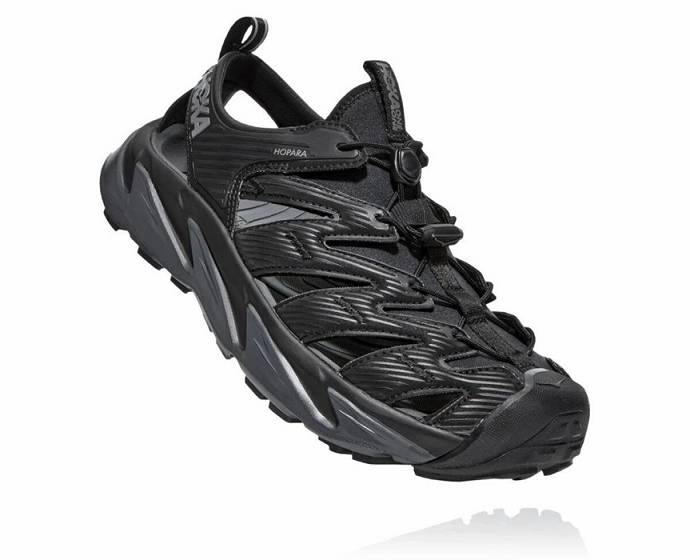 Hoka Hopara Sandaler Herr Svarta | Sverige-7683140