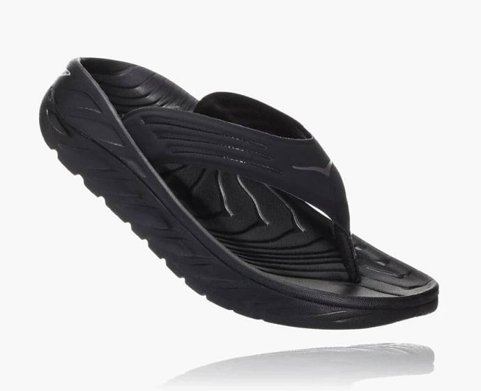 Hoka ORA Recovery Flip Flop Herr Svarta | Sverige-0849573